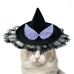 Chat Costumes Halloween 15g Pet Hat Avec 20 Cm De Long Menton Conception De Bande Élastique | Accessoires Couvre-chefs Accessoires réglables pour chiens