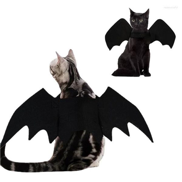 Disfraces de gato Halloween Mascota Bat Wing Cosplay Prop Fancy Dress Outfit Ropa artificial para perros pequeños