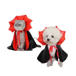 Cat Costumes Halloween Pet Costumes Cute Cosplay Vampire Cloak for Small Dog Cat Kitten Puppy Dress Kawaii Pet Clothes Cat Accessoties Witch HKD230921