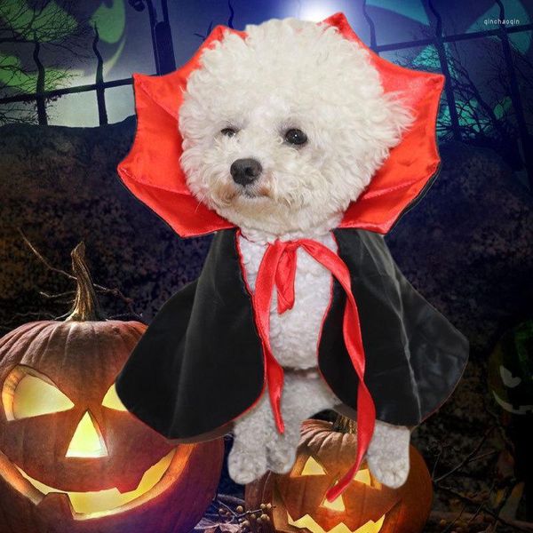 Cost Costumes Halloween Pet mignon Cosplay Vampire Cloak pour petit chien chaton robe chiot