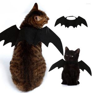 Chat Costumes Halloween Pet Chien Chauve-Souris Ailes Vampire Noir Mignon Fantaisie Dress Up Chiot Costume Po Prop Accessoires