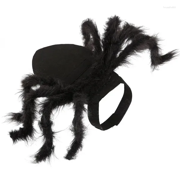 Costumes d'halloween en tissu pour chien et chat, araignée noire, déguisement mignon, petits vêtements, chiot, chaton, sans retenue