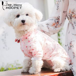 Katkostuums Hoopet Pet Deskleding Pink Strawberry Sunscreen Summer kostuumkitten kitten jassen voor katten