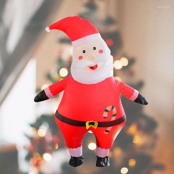 Disfraces de gato Disfraz de Papá Noel inflable de Navidad Unisex Adulto Navidad Traje festivo divertido Blow Up 150-190 cm de altura