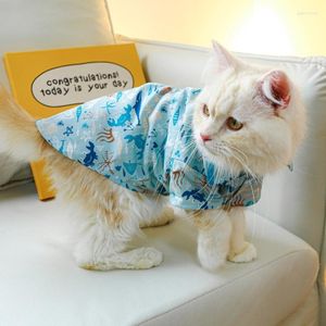 Cat Costumes K5DC Dog Spring Shirt voor honden Boy of Girl Medium binnen en buiten Gebruik grappige print outfit Pet
