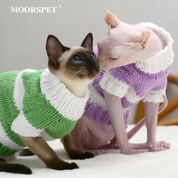 Costumes de chat série MPK pull chaud vêtements pour animaux de compagnie automne hiver année robe de noël 6 couleurs disponibles
