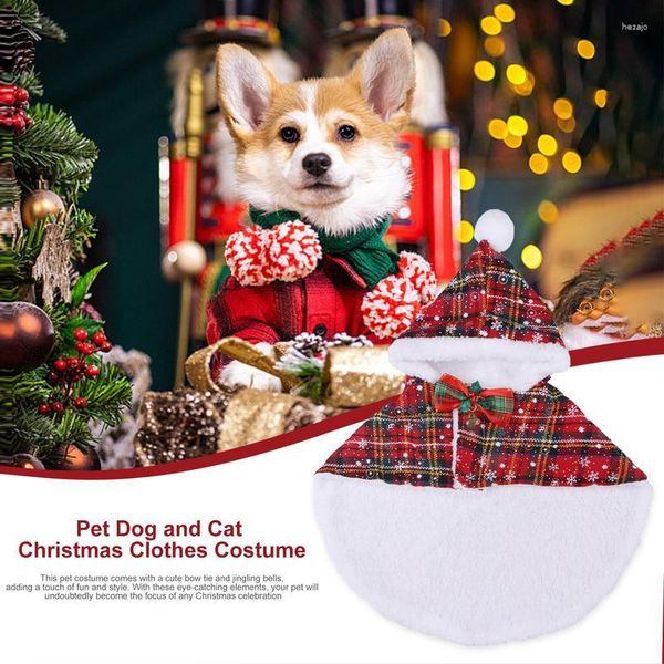 Disfraces de gato Pet Christmas Cloak Ozy Capié Capas para perros para el tema de la fiesta Proporro para caminar al aire libre con corbata de lazo