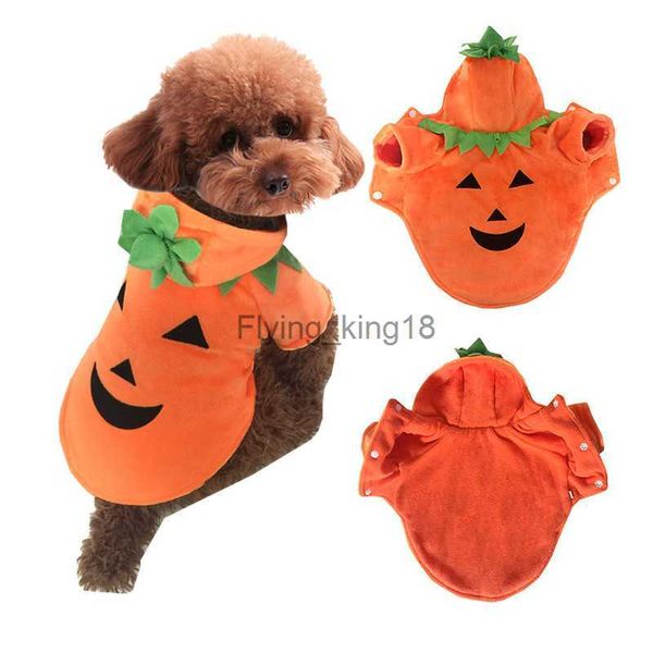 Costumes de chat Vêtements pour animaux de compagnie Chiens Sweat à capuche Citrouille Manteau drôle Costume d'Halloween pour chiot Petit Moyen Grand Chien Chat Vêtements HKD230921