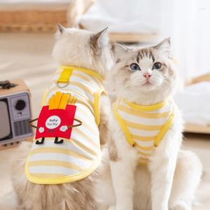 Katkostuums huisdierkleding voor katten kleine hond ademende dunne sectie knapzak zomercool vest puppy shitzu kleding huisdieren kostuum