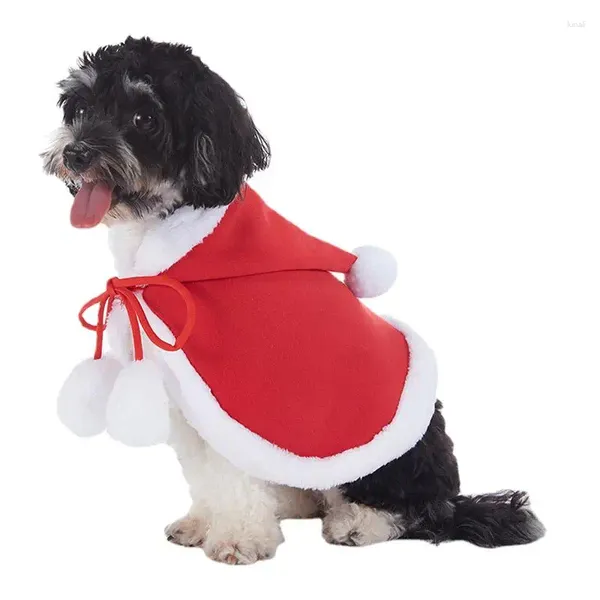 Disfraces de gato disfraz de mascota Santa Cosplay divertido perro transformado S/M/L capa de Navidad vestir ropa bufanda roja accesorios de capa