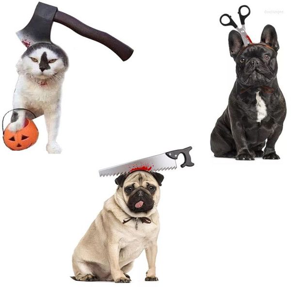 Disfraces de gatos, tocados para perros y gatos para Navidad, tocados de Halloween, sombreros de Papá Noel, sombreros, accesorios para disfraces S/M