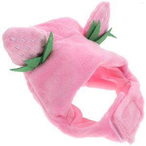 Cost Costumes Pet Bandbout Strawberry Chapeau Pites Pites Cartoon Dog Cutetito Hobe Up Headwress Puppy Headwear Pluce Delate Kid Costume