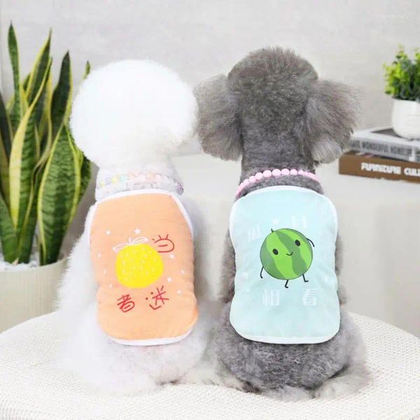 Disfraces de gato Chaleco para mascotas Ultra delgado de cinco colores Linda moda transpirable Enfriamiento Ropa para perros Cómodo Suministros de verano Camiseta