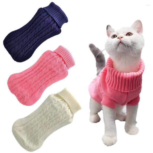 Costumes de chat chiot chaton gilet coton chaud pull coton coton chien tricoté hiver