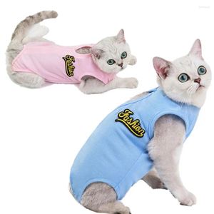 Katkostuums herstelpak buikwonden huidziekten e-collar alternatief voor katten professionele huisdieren kleding daarna