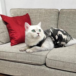 Kattenkostuums Herstelpak Kitten voor sterilisatie Camouflage-ontwerp Onesie Kattenkleding E-halsband alternatief