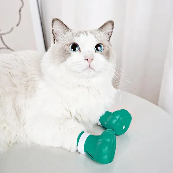 Costumes de chat chaussures résistant à l'usure couvre-griffes respirant anti-rayures Durable botte à ongles pour chaton pour animaux de compagnie