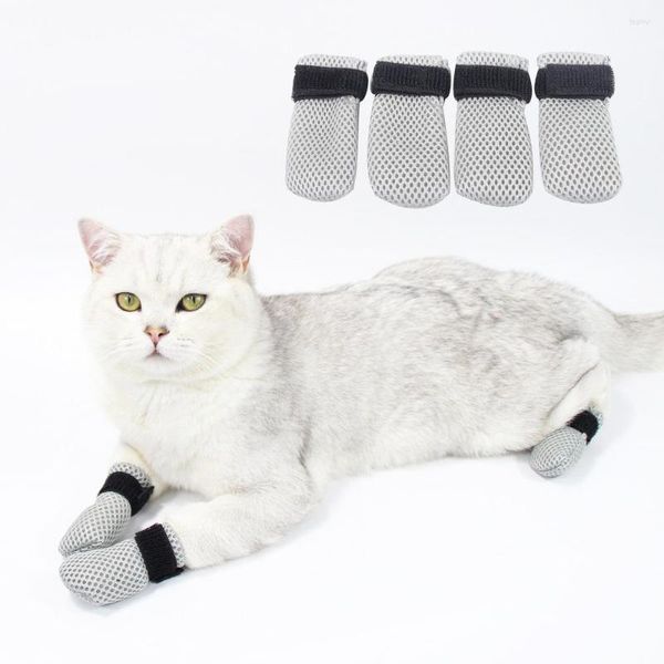 Chat Costumes Chaussettes Pour Chats Chaussures Anti-Rayures Chien Pattes Protecteur Bottes Confortable Pet Chaussures