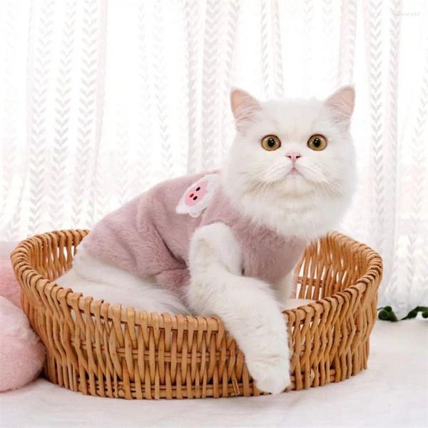 Costumes pour chats, manteau en polaire doux pour chien, vêtements d'hiver chauds, confortable, Anti-chute de poils, sweat-shirt pour Chihuahua/chiot