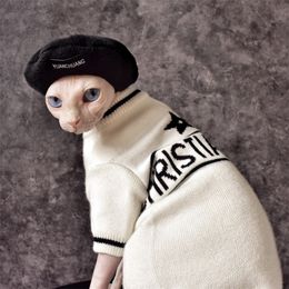 Cat Costumes Sphynx kleding beroemdheid Lady Sweater Haarloze verdikte warmte Devon Peter Bald Cornish 230330