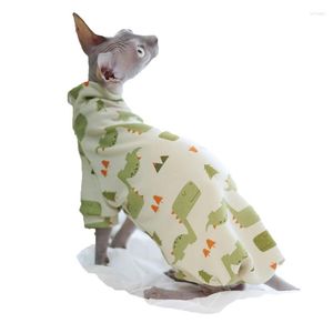 Costumes de chat Sphynx, vêtements de printemps et d'été, vêtements sans poils, chaton, tenues mignonnes, vêtements chauves pour chats