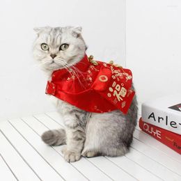 Cat Costumes Spring Festival Uniek schattig kostuum trending -Slelling Feestelijke outfit voor huisdieren en Chinese hondenstijl