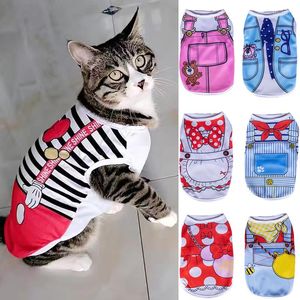 Cost Costumes Sweet Print Sphynx Costume Costume Summer Pet Vest pour les chats Gotas Persian chaton mascotas Vêtements Ubranko DLA Kota