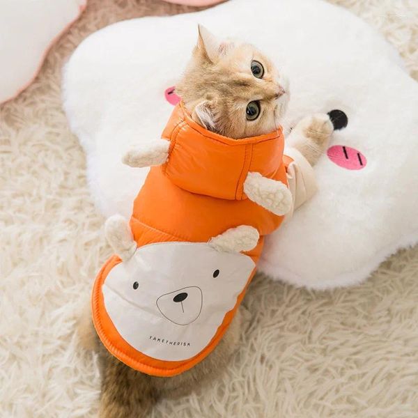 Costumes de chat, doudoune chaude pour petits chats, vêtements d'hiver pour animaux de compagnie, manteau Kedi Katten, vêtements pour chiots