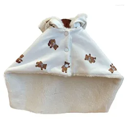 Costumes de chat, couverture chaude pour animaux de compagnie, motif d'ours, cape de chiot, chien pour lit, canapé de voiture