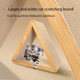 Cat Crapers Cat Tower Scratcher para gatos combinado Triangular 3 en 1 poste rascador para gatos gatos multiusos productos para mascotas 240227