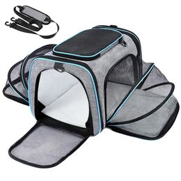 Bolsas para perros y gatos, viajes al aire libre salientes, mascotas, gatos, bolso de transporte, mochila para mascotas, bolsa plegable transpirable portátil 240318