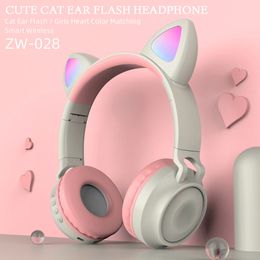 Cat Ear Flash Headset Draadloze Oordopjes Bluetooth Oortelefoon IPX7 Waterdichte Sport Oortelefoon TrueFree 2 Bijgewerkte versie