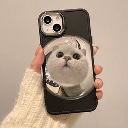Bouton en métal Cat Eye Cat pour iphonr 14 Phone Case iPhone 13pro/11/12/xsmax Anti Drop