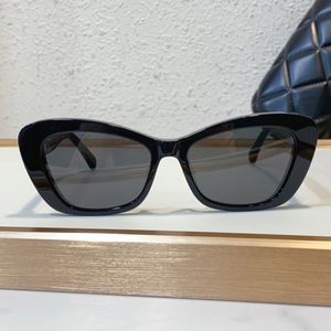 Lunettes de soleil perles œil de chat noir/gris foncé lentilles femmes 5481 Sonnenbrille nuances lunettes de soleil Gafas de sol UV400 lunettes avec boîte