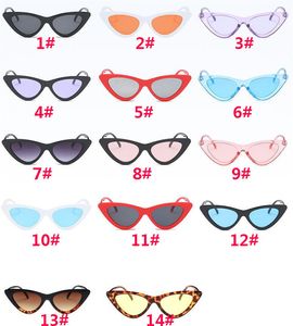 Cat eye shade pour femmes mode lunettes de soleil marque femme vintage rétro triangulaire cateye lunettes oculos feminino lunettes de soleil Sexy DC257