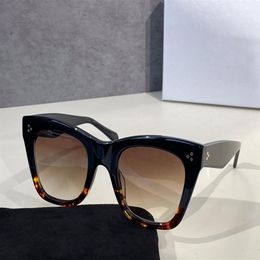 Cat Eye Square Sunglasses Shades 4004 Black Havana Brown Gradient Femmes Sunnies Sun Glasses UV400 Eyewear avec box2063