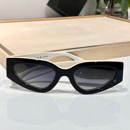 Gafas de sol de ojo de gato marfil negro/gris gafas diseñador gafas Sonnenbrille mujer sombras sunnies gafas de sol UV400 GUEORES CON CAJA