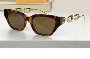 Gafas de sol tipo ojo de gato, metal dorado, lentes marrones habanas, gafas de sol para mujer, gafas de sol de verano, gafas de sol Sonnenbrille UV400, ropa para ojos unisex con caja