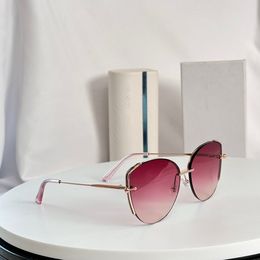 Lunettes de soleil œil de chat dégradé or/rose pour femmes, lunettes Sonnenbrille Gafas de sol UV400 avec boîte