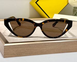 Lunettes de soleil œil de chat, verres marron havane pour femmes, lunettes UV400 à la mode
