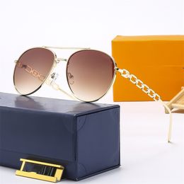 Óculos de sol olho de gato designer de marca de luxo Armação de metal lente gradiente icônica com dobradiças S-lock templo com personalidade feminina clássica óculos combinados Muito bom