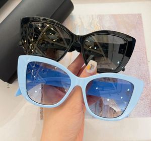 Gafas de sol de ojo de gato Black/Black Smoke Mujeres Diseñador de gafas de sol de diseño Sunnies Lunettes de Soleil UV400 Eyewear