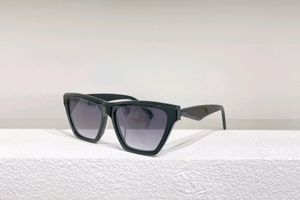 Lunettes de soleil œil de chat brillant noir gris dégradé 103 femmes lunettes nuances Sonnenbrille Wrap Occhiali da sole UV lunettes avec boîte