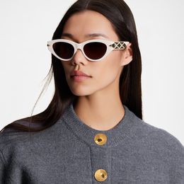 Cat Eye-zonnebril met gebogen spiegelpoten Metalen ontwerp Punk moderne retro zonnebril voor dames Heren voor feestvakanties