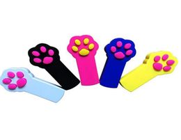 Cat Forme d'empreinte LED LA LIGNE LASER TOYS TEAUX CATS DROIT CATS PET Toy Creative 5 Colorsa57 A367950077