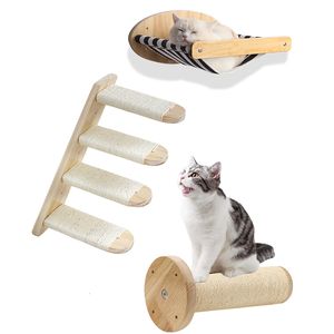 Grattoirs pour meubles de chat 1 pièce, meubles muraux pour chat, étagères en bois pour chat, perchoirs pour mur, marches pour chat, échelle, lit, activité, structure d'escalade d'arbre moderne 230324