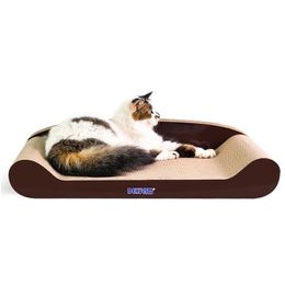 Muebles de gato Scratchers Board Lounge Rison Rison Pad Sofá camas de sofá camas de cartón corrugado para la sala