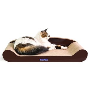 Muebles para gatos Rascadores Tablero Salón Rascador de uñas Almohadilla para mascotas Sofá Cama Camas Cartón corrugado Juguete para er con nip 220928