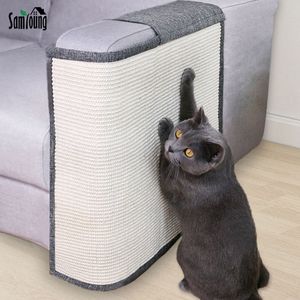 Griffoirs pour meubles de chat Tapis de planche à gratter pour chat Jouet pour chat en sisal Protecteur de meubles de canapé Entraînement des griffes de chat Coussin de patte pour poteau à gratter avec clou invisible 230130