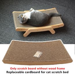 Cat Furniture Scratchers Cat Scratraper Replaceerbare golfkat krabbord zonder houten frame slijpende klauw speelgoed Pet meubels beschermer 230130